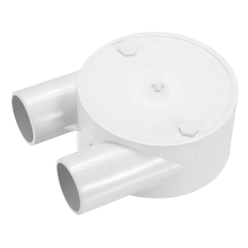 sourcing map 2Pcs PVC Conduit Box Junction Box U-shaped 2