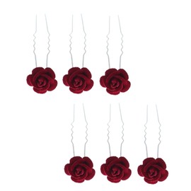 EZ PEACH Hair Ornament, Balapin, U-pin, Hair Clip, For Everyday Use, Kimono, For Photography, Weddings, Weddings, Parties, Brides, Etc., Headdress Weddings, Flowers, Weddings, Roses, Ball Included,