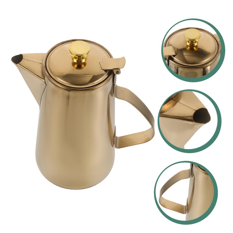 NOLITOY Stainless Steel Cold Water Kettle Elegant Design with Ergonomic