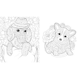 Adult Coloring Book: Dog Lovers - Relaxing Patterns for Stress Relief