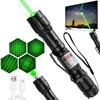MIPREZT [Professional] Rechargeable Green Light Beam Flashlight Long Distance Range