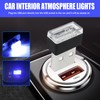4 PCS USB LED Car Interior Atmosphere Lamp, Portable Mini
