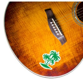 2 x Palm Tree Sticker Car Bike Bike Laptop Helmet Holiday Sun Beach Surf #4261 (8.5cm Wide x 10cm Tall)