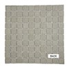 Tenedos Square Checkered Tile Grey & White Porcelain Mosaic Shiny