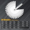 26 Blades Stainless Steel Feeler Gauge, Metric and Imperial Gap