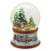 Snow Globe Family Carriage Ride Christmas Tree Get on Nostalgic
