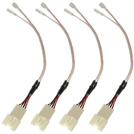 Update Car Dash Tweeter Speaker Wiring Harness Replacement for Select Toyota 2007-2021 Tundra, 2003-2020 4 Runner, 2005-2017 Highlander with JBL Speaker Wire Adapter Connector Plug, 4PCS