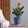 Madam Sophia Concept Handmade Ceramic Self-Watering Flower Pot 8-inch Unique