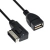 cablecc メディアイン AMI MDI USB AUXフラッシュドライブアダプターケーブル 車 フォルクスワーゲン 2014 A4