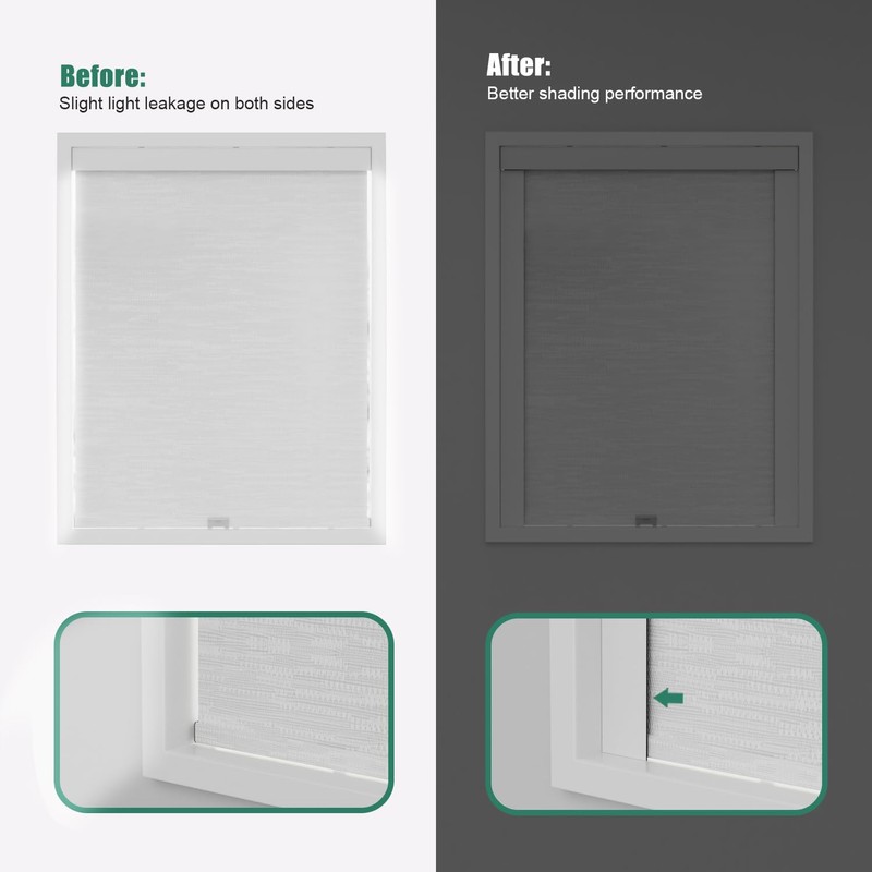 Bliwans Light Blocking Strips for Window Shades and Blinds, 100%