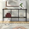 Nellie 55'' Wide Rectangular Console Table with Metal Shelf in