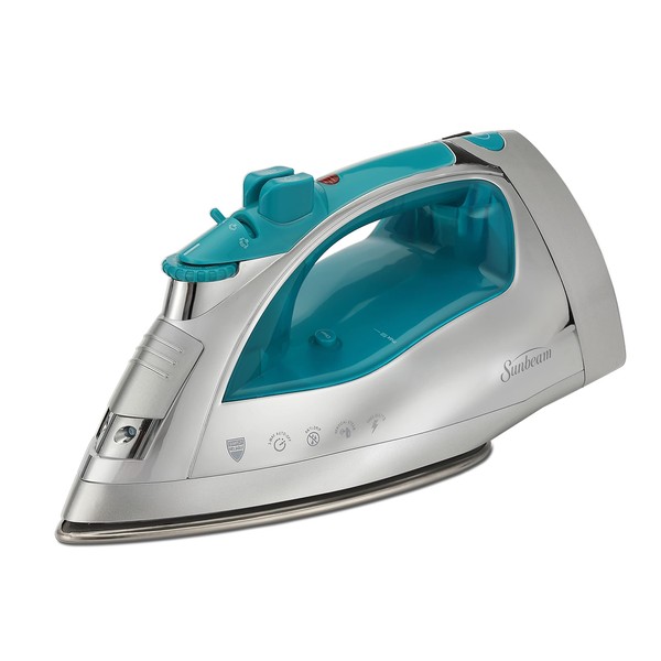 Sunbeam Turbo Steam Iron, 1700 Watt, Nonstick Ceramic Soleplate, Horizontal