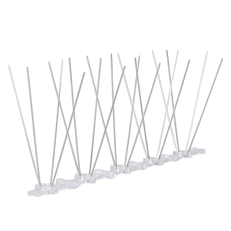 Bird Spikes 304 Stainless Steel Wire Rust Proof Plastic Base