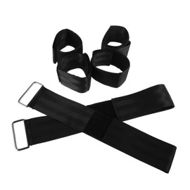 Sosoport Adjustable Dumbbell Attachment Straps for Ankle and Arm Training Heavy Duty Straps for Squats Pullups and Dips