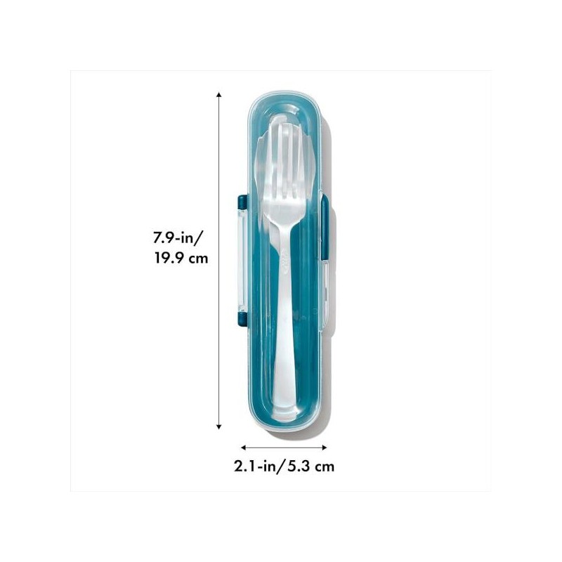OXO 굿 그립 케이스가 있는 식기 준비 및 이동 도구