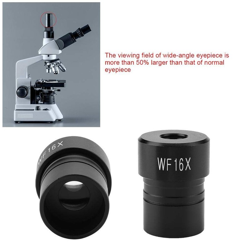 POFET WF16X Microscope Wide Angle Eyepiece Interface 23.2mm Biological Microscope