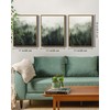 SHENIFY Green Fog Pine Tree Forest Canvas Wall Art 11x14in