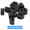 Piutouyar 12 Pcs Black Guitar String Ties Bridge Beads, 3
