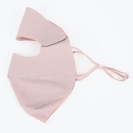A ABSOPRO Adjustable Full Face Mask Adjustable 7.09" Windproof Face Cover Sun UV Protection Pink