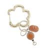 Flower Ring Carabiner (with reel), Flower GKH0009-GD (Gold)