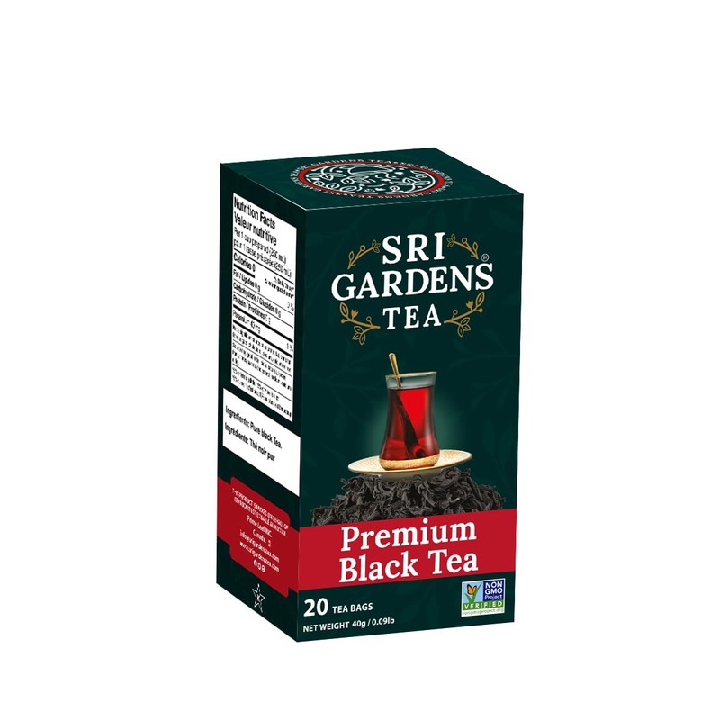 Sri Gardens 20 Tea Bag Black Tea Carton