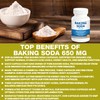 Natural Baking Soda Capsules - 650mg Baking Soda Tablets for
