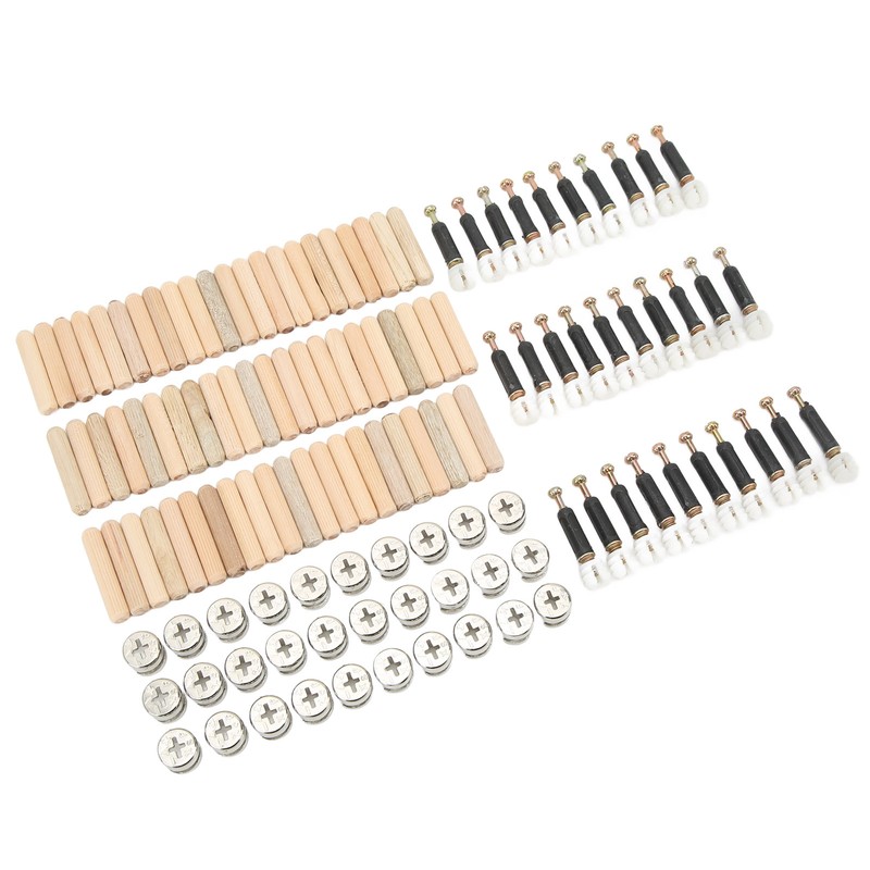 Cam Fittings Set with Dowel Pre Inserted Nut for Cabinet