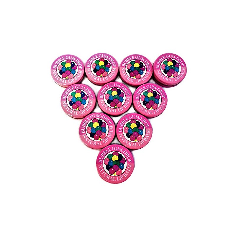 Candy Kisses Natural Lip Balm Bubblegum 10 Pieces