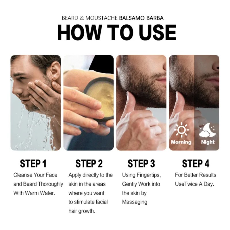 Kit Unidades Balsamo Crecer Barba Menta