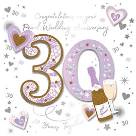 Talking Pictures - More Than Words - 30th Pearl Anniversary Card