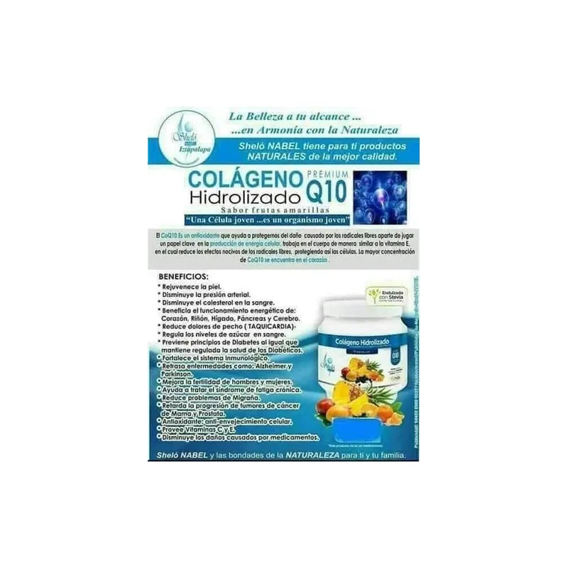 Colágeno Hidrolizado Premium Q10 Piel Más Joven S606