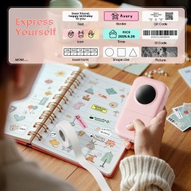 Phomemo D30 Thermal Label Maker Inkless Machine Mini Portable Bluetooth Printer
