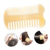 Healvian Durable Ox Horn Double Sided Hair Comb with Scalp