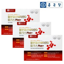 Chong Kun Dang Iron Folic Acid Vitamin D Men Women Pregnancy Iron Supplement 60 Capsules 3 / 철분 엽산 비타민D 남성 여성 임산부 철분제 60캡슐 3개
