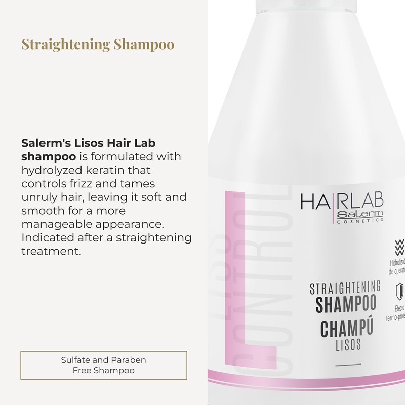 SALERM - Keratina Shampoo - Smooth Hair Lab Shampoo -