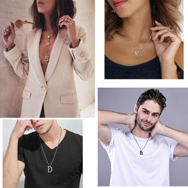 PROSTEEL Minimalist Jewelry for Women Initial Pendant Letter Necklaces