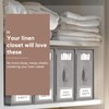 Criusia Bed Sheet Organizers and Storage, 6 Pack Foldable Linen