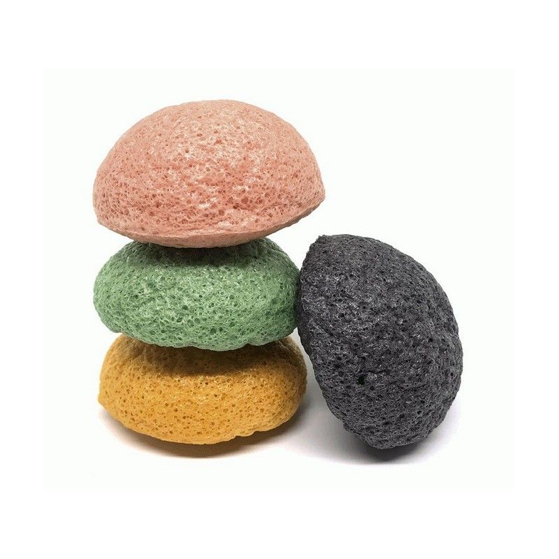 Vican Wise Beauty Konjac Face Sponge Pink Clay Powder