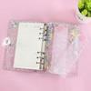 YIRANJIA A6 Pink PVC Ring Binder | Love Ruler &