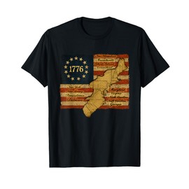 Betsy Ross Flag 1776 America Patriotic 13 Colonies T-Shirt