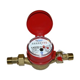 Single-Jet Hot Water Meter 1/2" BSP (15mm)