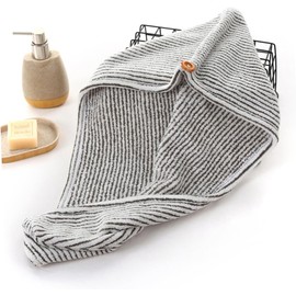 Beavorty Toalla para Cabello de Fibra de Carbón Rápido Absorbente y Secado Rápido para Mujeres y Niñas Gorro Ligero y Cómodo