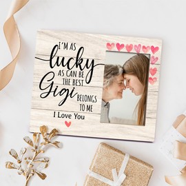 Orchroma Gigi Gifts Picture Frame,Birthday Christmas Mothers Day Gift for Grandma,Gigi Gifts from Grandchildren,Love You Gifts for Grandma,Wall Tabletop 8x10 Picture Frames