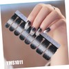 Healeved 48pcs Black Gradient Shade Nail Sticker Full Cover Fake