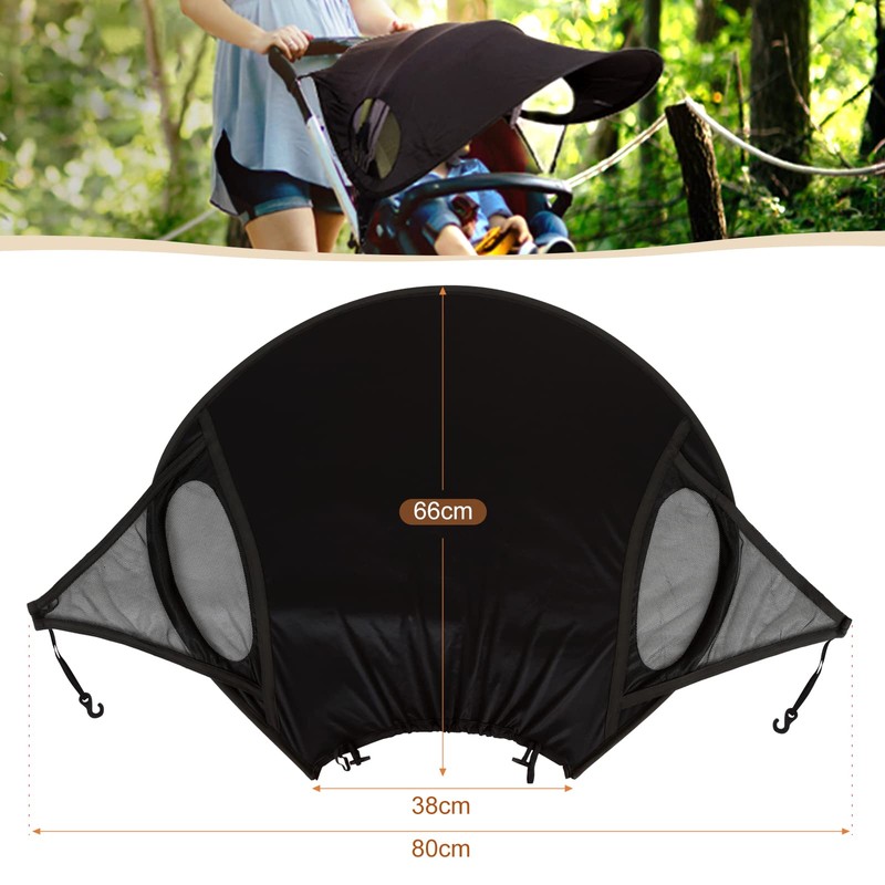 Berdso Universal Pushchair Sun Shade with Protection UV Adjustable 50+