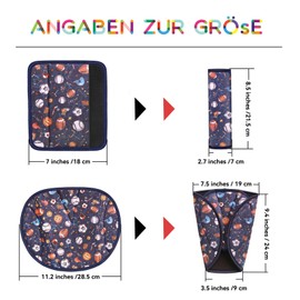 AMUSEPROFI Seat Belt Pads for Children and Babies, Children Shoulder Strap Protection, Improve Comfort, Both Adults and Children Love It Belt Protector with Sports