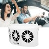 Car Exhaust Fan Solar Powered 3 Fans Ventilation Cooling Odor
