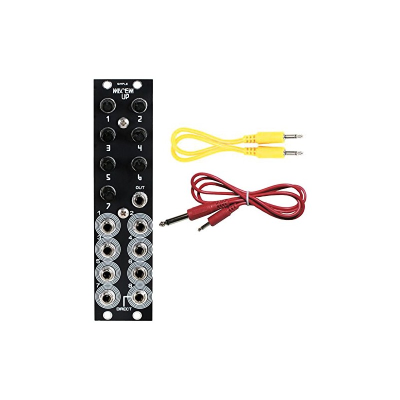 Blue Lantern Simple Mixer 8-Channel Eurorack Module Bundle w/Cables