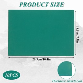 LDXDRU 10 Pack Linoleum Blocks for Printmaking, 8 x 10 Inch Linoleum Blocks Green Linocut Block Linoleum Block Printing for Engraving Art Project Printmaking Stamp Carving Block