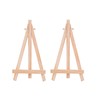 2Pcs Mini Easels Stand,Small Wooden Easel Canvas Stand for Display
